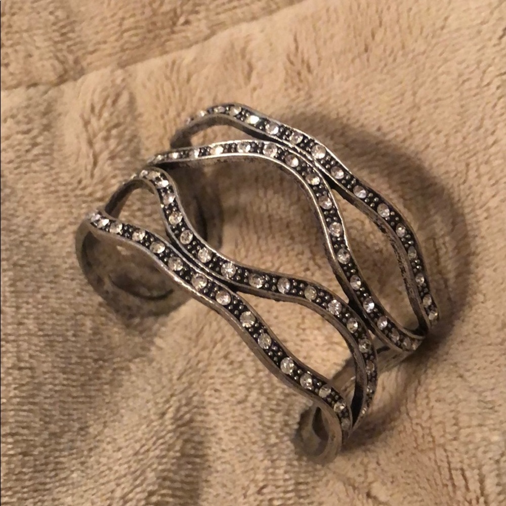 Silver cuff bracelet